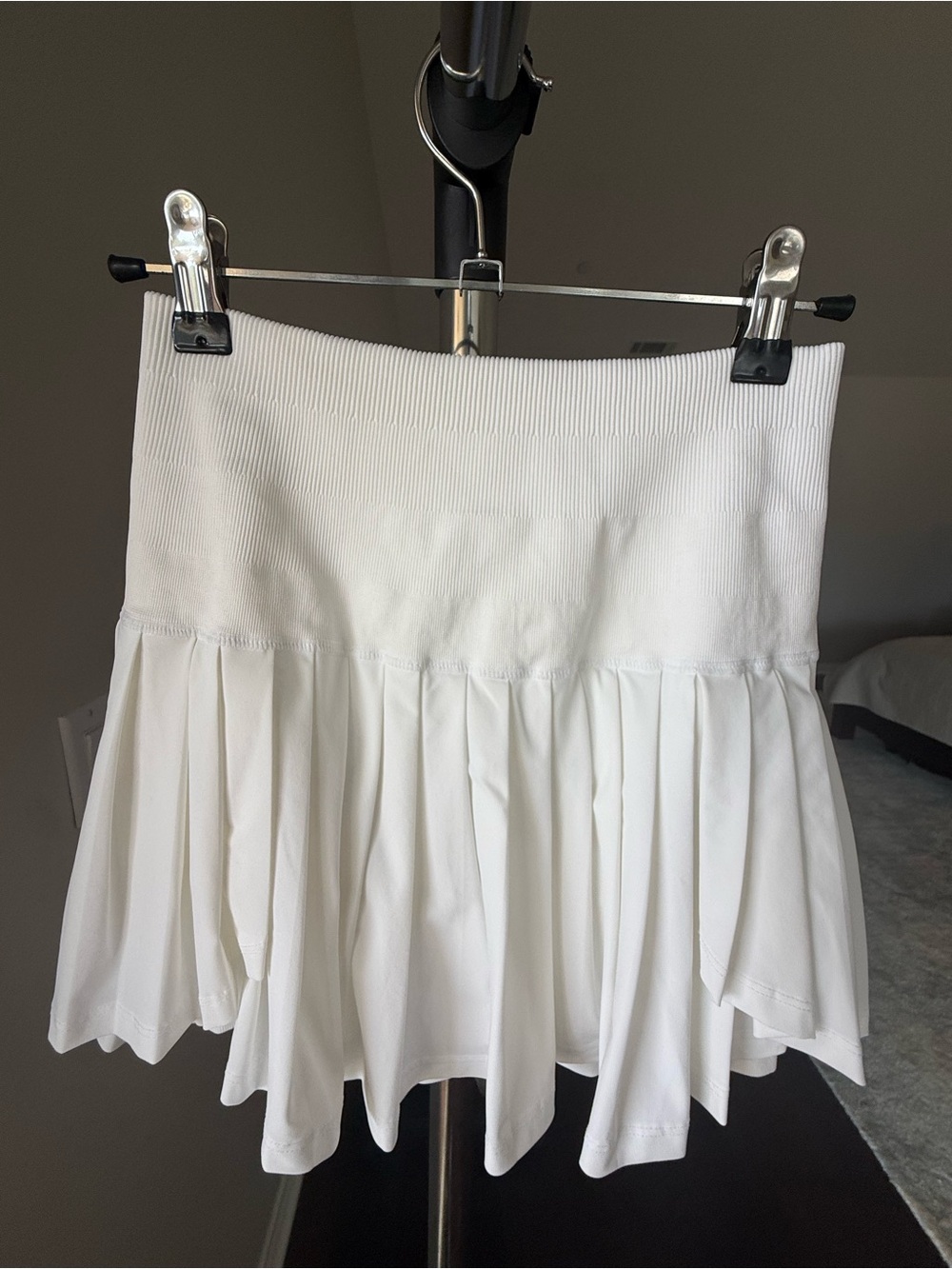 Wilson White Pleated Circle Skater Skirt